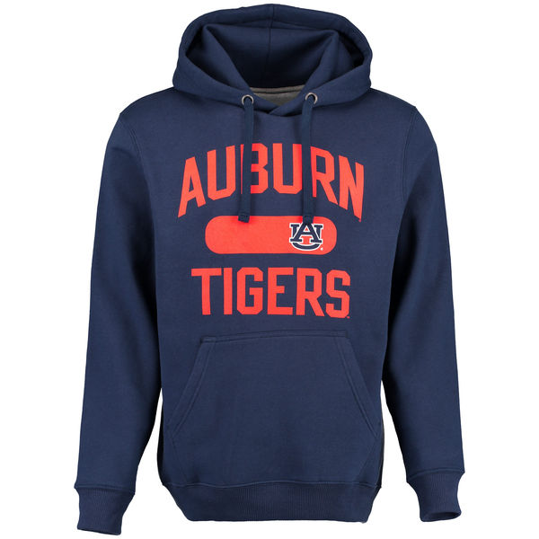 Men NCAA Auburn Tigers Athletic Issued Pullover Hoodie Navy